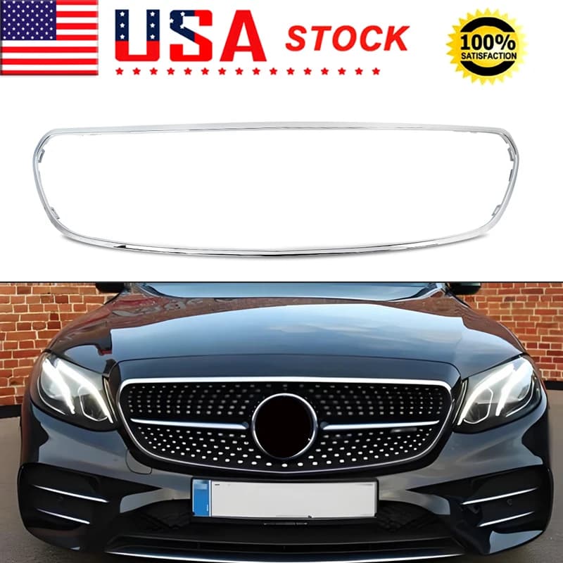 Chrome Front Grille Surround Trim For Mercedes Benz E‑Class W213 C238 E300 E400