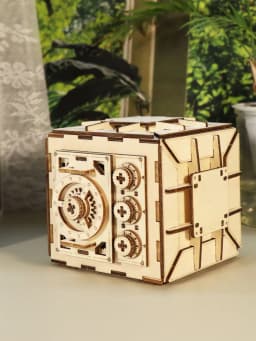 3D Wooden Puzzle For Adults Locker Puzzle Box Model Kit DIY Handmade Christmas Gifts