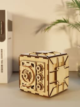 3D Wooden Puzzle For Adults Locker Puzzle Box Model Kit DIY Handmade Christmas Gifts
