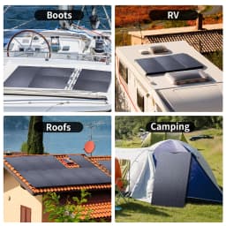 ALLPOWERS Balcony Power Plant SF200 200W / 100W SF100 Portable Flexible Solar panel IP68 for Power Station off-grid Rooftops RVs