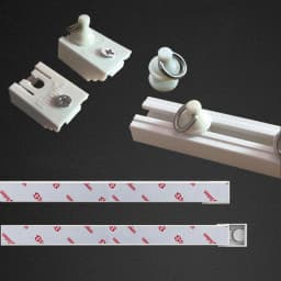 3M Strong Self Adhesive Curtain Track Sliding Track Top Mounted Side Mounted Window Decor Accessories For Curtains And Cabi