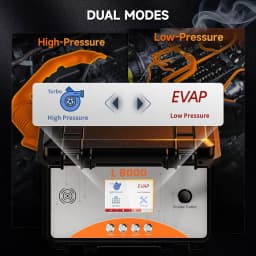 ANCEL L8000 Smoke Leak Detector Dual Mode EVAP Turbo System Tester Pipe Leakage Built-in Air Pump Automotive Smoke Leak Machine