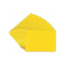 Dlux Jumbo Duster 5 Pack, Soft Yellow Cleaning Cloths 35x45cm for Dusting, Polishing and Household Use