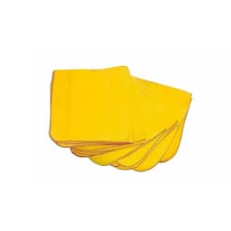 Dlux Jumbo Duster 5 Pack, Soft Yellow Cleaning Cloths 35x45cm for Dusting, Polishing and Household Use