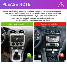 Podofo 4GB 64GB Carplay Android Auto Car Radio 7 Inch For Transit Fiesta Focus Galaxy Mondeo Fusion Kuga C-Max S-Max Connect