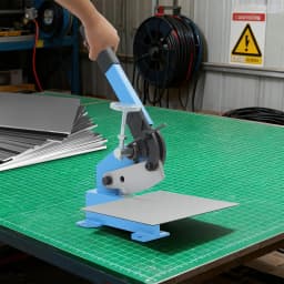 Manual Metal Cutter Hand Lever, Shear Metal Steel Cutting Machine, Thickness (Round Steel) 1.1cm/0.43in