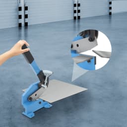 Manual Metal Cutter Hand Lever, Shear Metal Steel Cutting Machine, Thickness (Round Steel) 1.1cm/0.43in