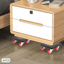 Industrial Dolley Wheels Set Wheels to Move Heavy Objects Furniture Movers 400KG/881lbs Capacity Easy Furniture Moving Solution