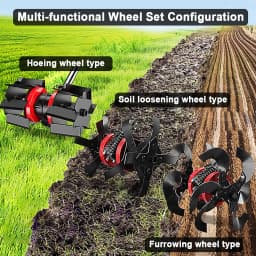 Lawn Mower Grass Trimmer Accessory Interchangeable Blades Weeding Wheel Optional for Efficient Gardening and Farming