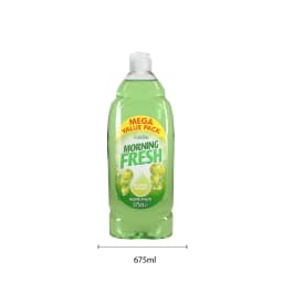 Apple Scent Dishwasher Detergent Liquid 675ML Powerful Cleaning for Home Kitchen Dishes