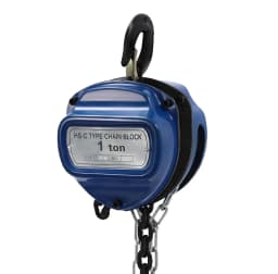 1T Hand Chain Hoist - 13.12ft Chain Length, Heat-Treated&Anti-Rust, Safe&Durable for Heavy Load Lifting in Factories/Mines