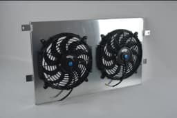 Aluminum Shroud + Fan For 2008-2019 09 Ford Edge Flex Taurus SE SEL V6 MT