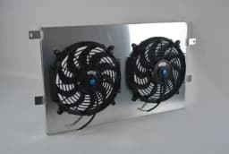 Aluminum Shroud + Fan For 2008-2019 09 Ford Edge Flex Taurus SE SEL V6 MT