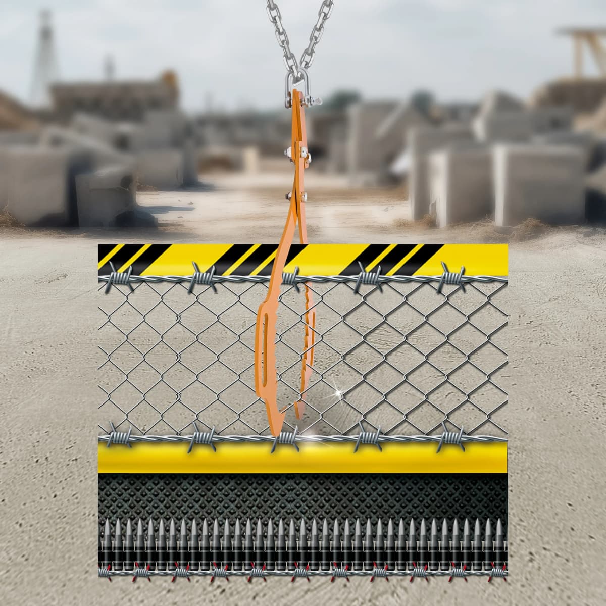 Yellow Log Lifting Tong(Efficient&Secure) - 0-21In Jaw Opening&Easy Log/Stump Grabbing, Sharp Jaw&Secure Wood Holding