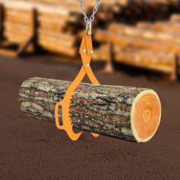 Yellow Log Lifting Tong(Efficient&Secure) - 0-21In Jaw Opening&Easy Log/Stump Grabbing, Sharp Jaw&Secure Wood Holding