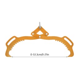 Yellow Log Lifting Tong(Efficient&Secure) - 0-21In Jaw Opening&Easy Log/Stump Grabbing, Sharp Jaw&Secure Wood Holding