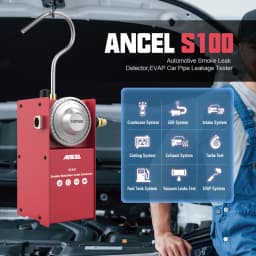 S100 Car Smoke Leak Detector EVAP Vacuum Leakage Locator ANCEL DC12V Car Diagnostic Tool Automotive Oil Pipe Smoke Generator