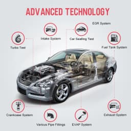 S100 Car Smoke Leak Detector EVAP Vacuum Leakage Locator ANCEL DC12V Car Diagnostic Tool Automotive Oil Pipe Smoke Generator