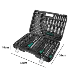 227pcs Mechanic Tool Set 1/4" 3/8" 1/2" Socket Wrench Sets with Wrench, Socke, Screwdriver Tool Kit for Car Motorcycle Repair