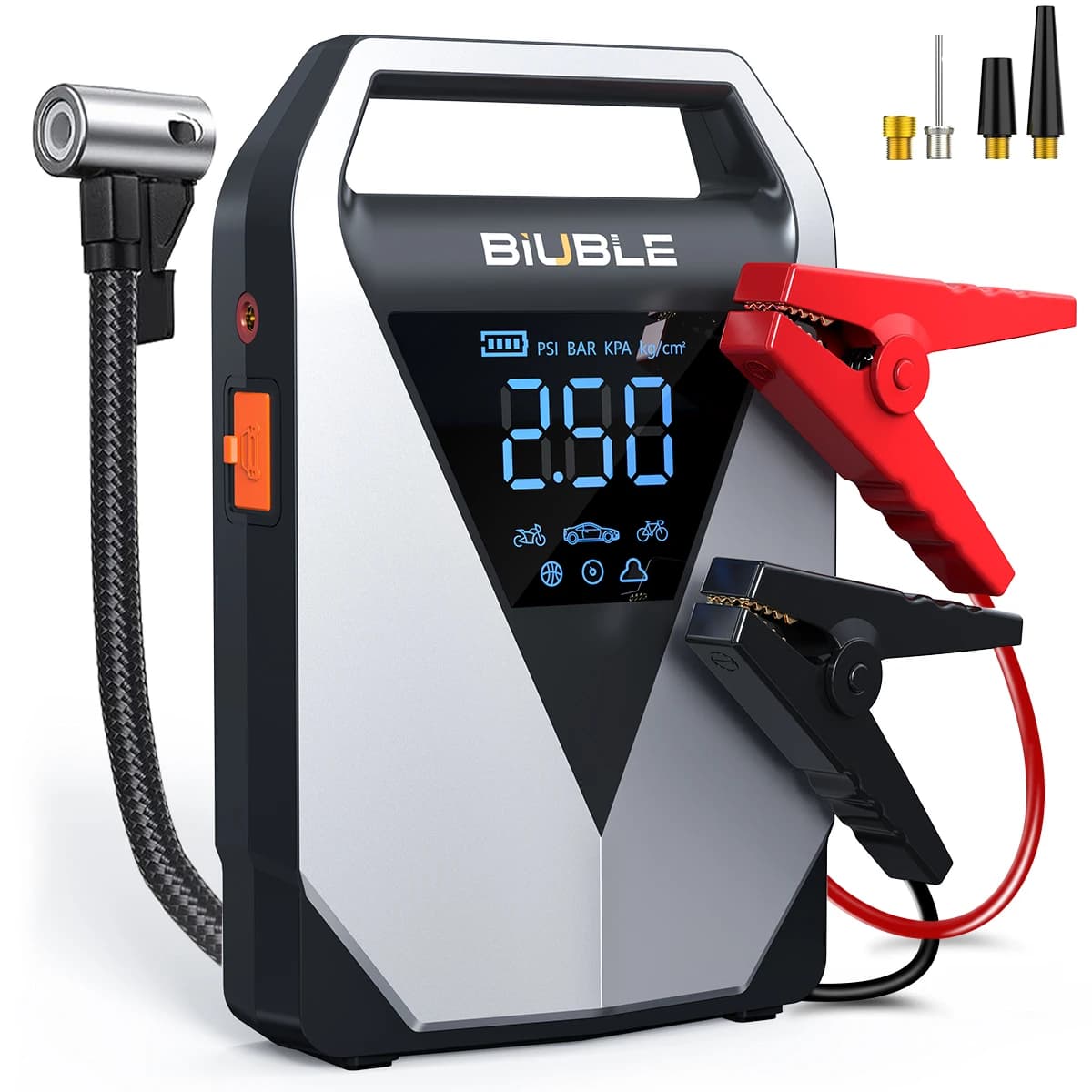 1000A/1500A PEAK Car Emergency Multifunction 12v Battery Booster Tire Inflator Super Compressor Jump Starter Power Bank Air Pump