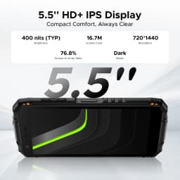 DOOGEE Fire 3 Pro Rugged Phone 8350mAh Battery 5.5'' Screen 16GB RAM (4GB+12GB)  128GB ROM UNISOC T7200 Android 15 Mobile Phone