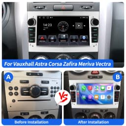 ESSGOO Wireless Carplay Android 15 Car Radio for Opel Astra H G J Antara Vectra C B Vivaro Corsa C D Zafira B Multimedia Player