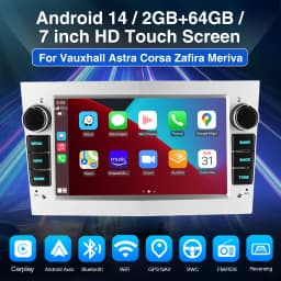 ESSGOO Wireless Carplay Android 15 Car Radio for Opel Astra H G J Antara Vectra C B Vivaro Corsa C D Zafira B Multimedia Player