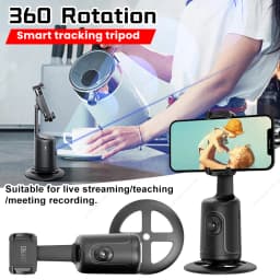 Auto Tracking Shooting Gimbal AI Camera Recognition Body Face Track 360 Rotation Desktop Intelligent Follow Live Shoot Phone Sta
