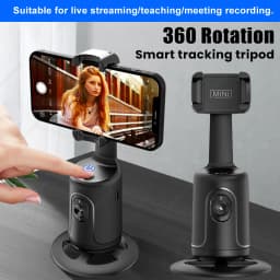 Auto Tracking Shooting Gimbal AI Camera Recognition Body Face Track 360 Rotation Desktop Intelligent Follow Live Shoot Phone Sta