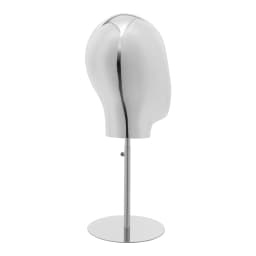 Electroplating Model Head with Stand 25cm Tabletop Mannequin Head with 17.72-22.83in Adjustable Height for Head Wigs Hats Displa