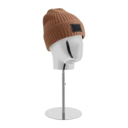 Electroplating Model Head with Stand 25cm Tabletop Mannequin Head with 17.72-22.83in Adjustable Height for Head Wigs Hats Displa