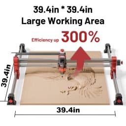 Twotree TTC-H40 CNC Engraving Machine 500W Spindle Motor 3Axis/4Axis 1000x1000x100mm for Stainless Steel Wood CNC Router Machine