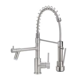 Voltsify Dual Spout Swivel Kitchen Faucet with LED Light