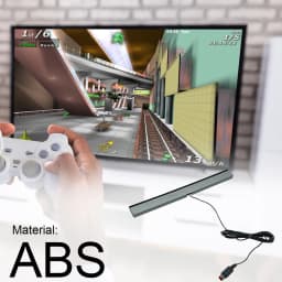 Wired Motion Sensor Receiver with Extension Cord Infrared IR Signal Ray Wired Remote Sensor Bar for Wii Wii U Console