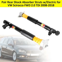 Artudatech 1K0513045F Pair Rear Shock Absorber Struts w/Electric for VW Scirocco FWD 2.0 TDi Passat & Variant