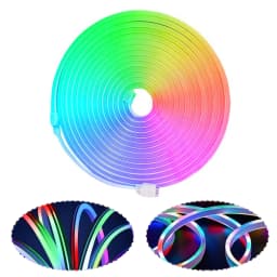 5M/10Meter LED Strip Light Neon Sign 249-2000LM Neon Tape Light Color Changing Rope Light APP Remote for Home DIY Festival Party