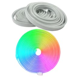 5M/10Meter LED Strip Light Neon Sign 249-2000LM Neon Tape Light Color Changing Rope Light APP Remote for Home DIY Festival Party
