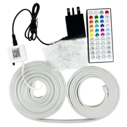 5M/10Meter LED Strip Light Neon Sign 249-2000LM Neon Tape Light Color Changing Rope Light APP Remote for Home DIY Festival Party