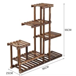 【Breeins】5 Tier Garden Wood Plant Stand Display Shelf