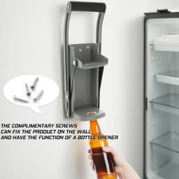 16OZ LARGE BEER TIN CAN CRUSHER WALL MOUNTED RECYCLING KIT BOTTLE OPENER 500ML