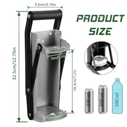 16OZ LARGE BEER TIN CAN CRUSHER WALL MOUNTED RECYCLING KIT BOTTLE OPENER 500ML