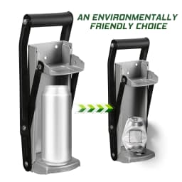 16OZ LARGE BEER TIN CAN CRUSHER WALL MOUNTED RECYCLING KIT BOTTLE OPENER 500ML