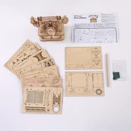 3D Wooden Puzzle for Adults Creative Retro Telephone Model Kits Gift for Christmas