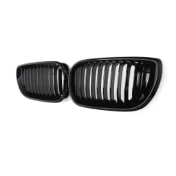Front Bumper Kidney Grill Fit for BMW E46 4 DOOR Sedan 320i 325i 325Xi 330i 330Xi LCI Facelift 2002 2003 2004 2005 Gloss Black