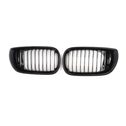 Front Bumper Kidney Grill Fit for BMW E46 4 DOOR Sedan 320i 325i 325Xi 330i 330Xi LCI Facelift 2002 2003 2004 2005 Gloss Black