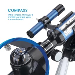 Telescopes 40/400 with Tabletop Tripod 2 Eyepieces Portable Telescopes for Astronomy Beginners with Finderscope