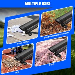 Powerful 5000W Garden Electric Leaf Blower & Vacuum 3 in 1 Leaf Blower 35L Leaf Collection Bag,6 Speeds for Home Garden