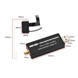 Podofo Dab+ Signal Receiver for Universal Dab+ Antenna for Car Android Radio Receiver Tuner USB Interface Car Gps Receiver
