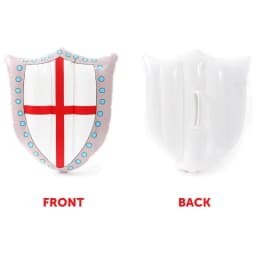 England Inflatable Sword & Shield Set – 24" Sword & 18"x13" Shield – Perfect for Sports Events & English Celebrations!