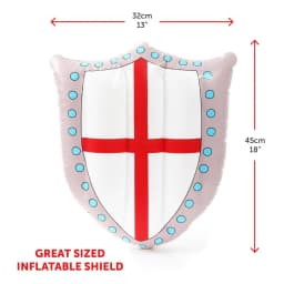 England Inflatable Sword & Shield Set – 24" Sword & 18"x13" Shield – Perfect for Sports Events & English Celebrations!